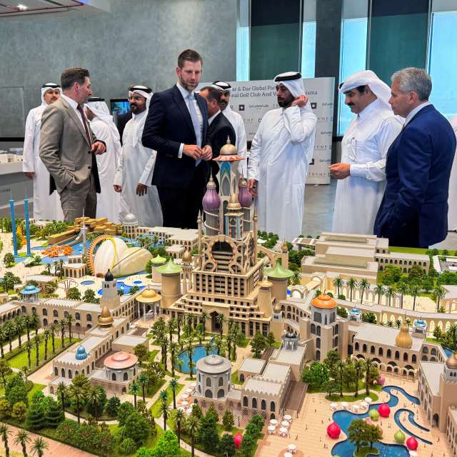 Eric Trump in Doha, Qatar.