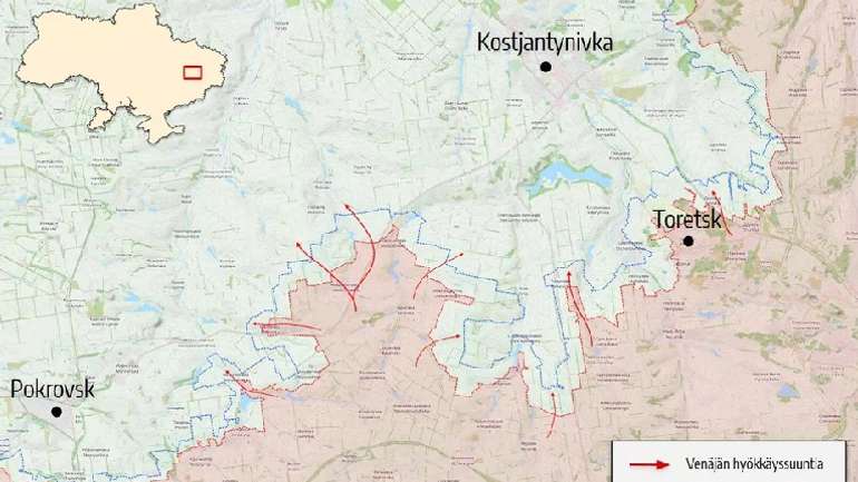 Костянтинівка і Покровськ — наступні тактичні цілі РФ