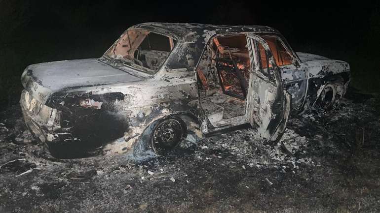 У Нацпарку «Подільські Товтри» спалили приватну автівку