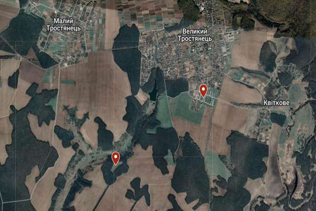 Скотобійня та скотомогильник підприємства на карті