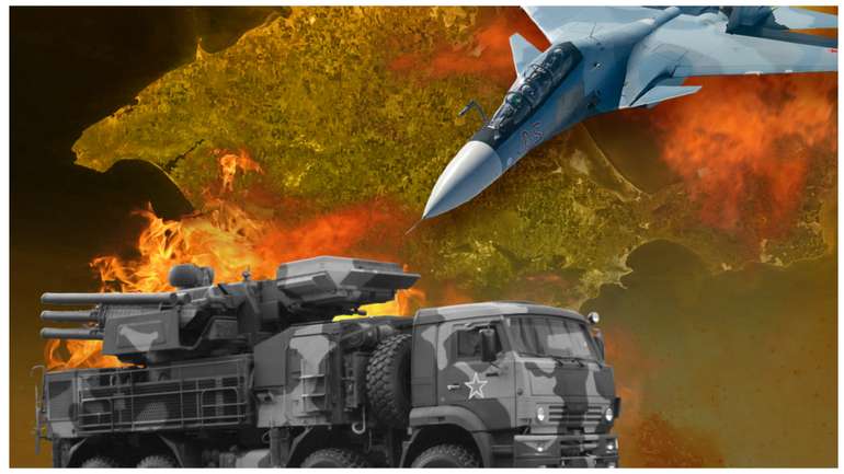 ГУР показало, як українські дрони уразили російський винищувач Су-30 на аеродромі в Саках