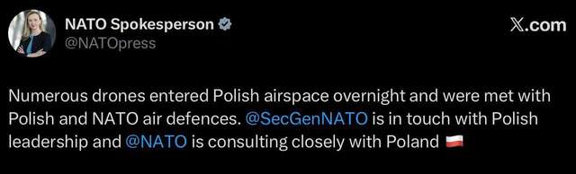 Туск назвав російські дрони над Польщею «масштабною провокацією»_1