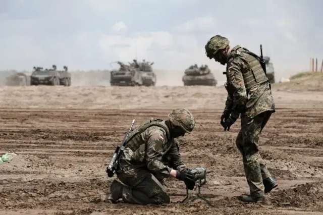 У Литві (на знімку), Латвії та Естонії часто проходять багатонаціональні військові навчання країн НАТО