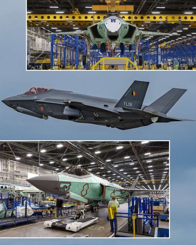 Один з F-35, які прибули до Бельгії