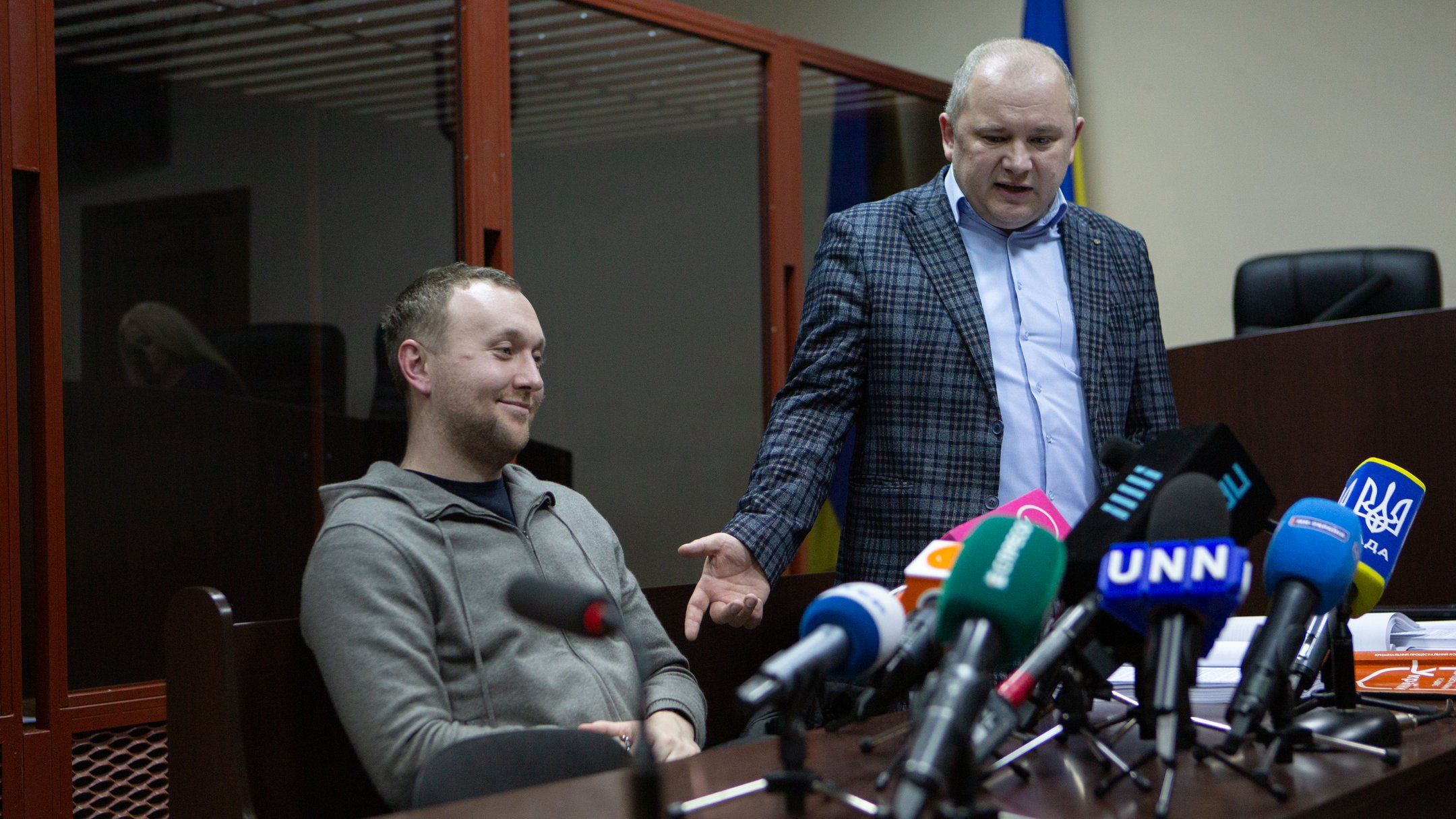 Роман Гринкевич у залі суду.