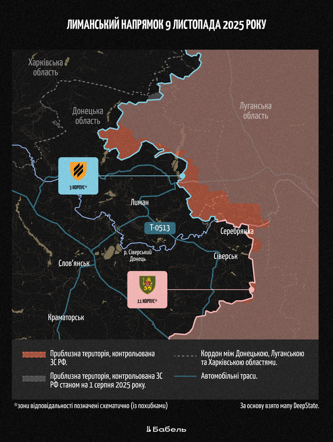 Лиманський напрямок, 9 листопада 2025 року.