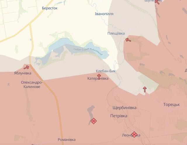 DeepState: російські війська просунулися в районах Торецька та Щербинівки_3