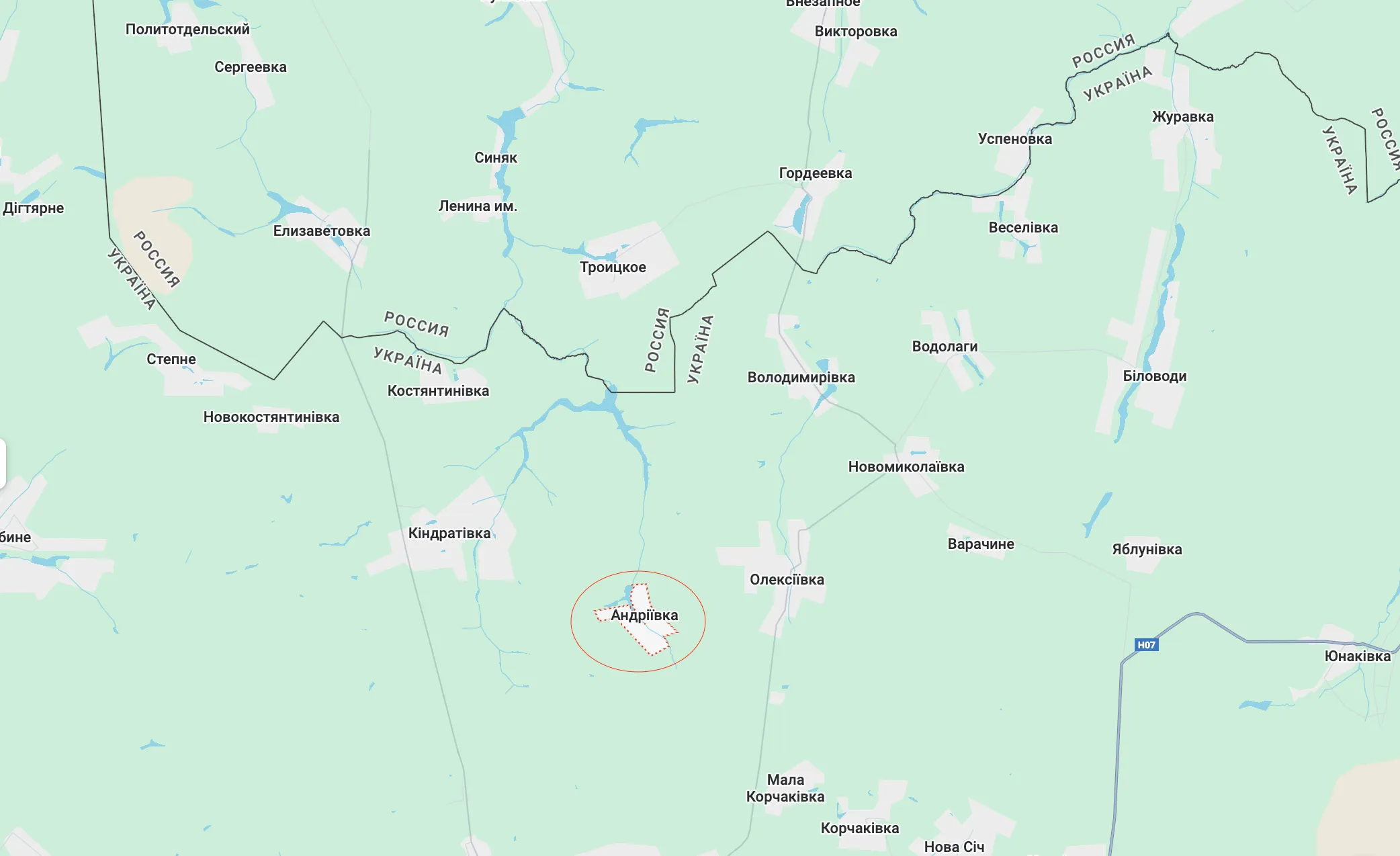 Андріївка — це Україна: ЗСУ назвали фейком інформацію про захоплення селища на Сумщині_1