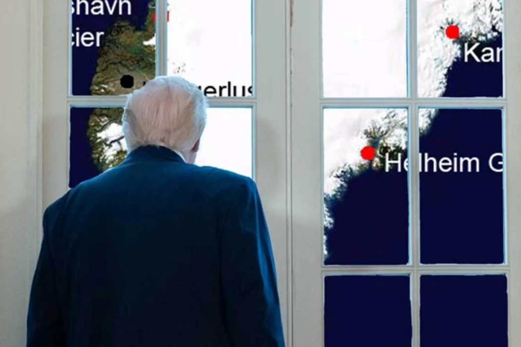 Білий дім опублікував фото Трампа на тлі карти Гренландії