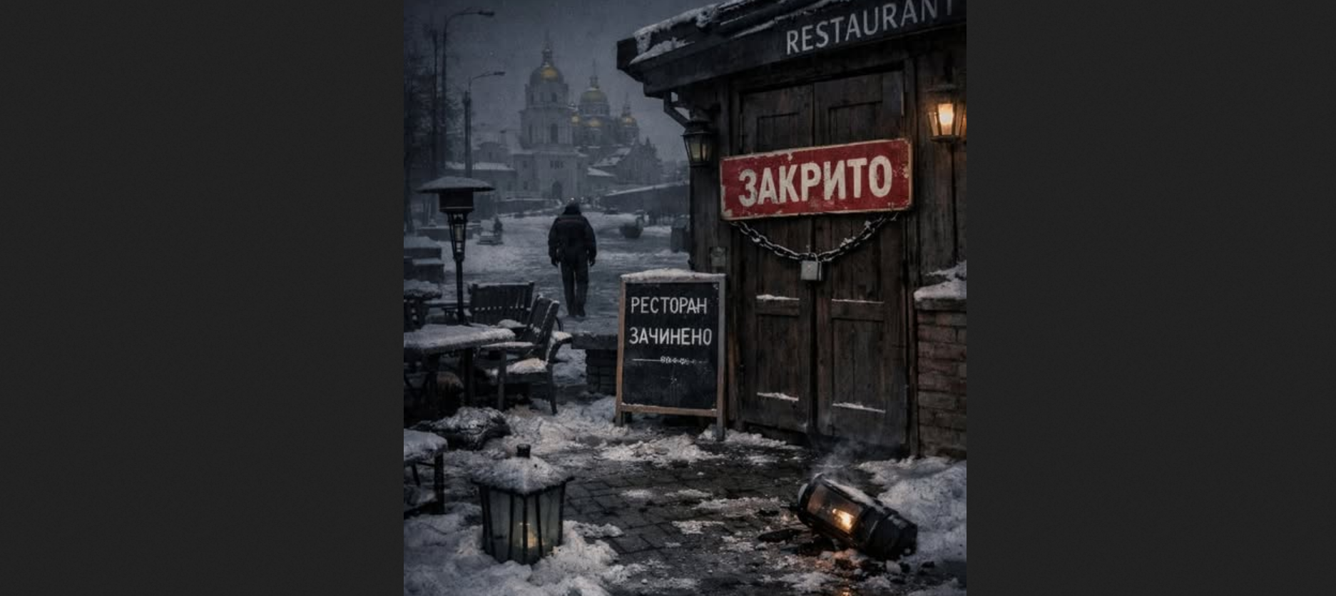«ЗАКРИТО» — це не про ресторан...