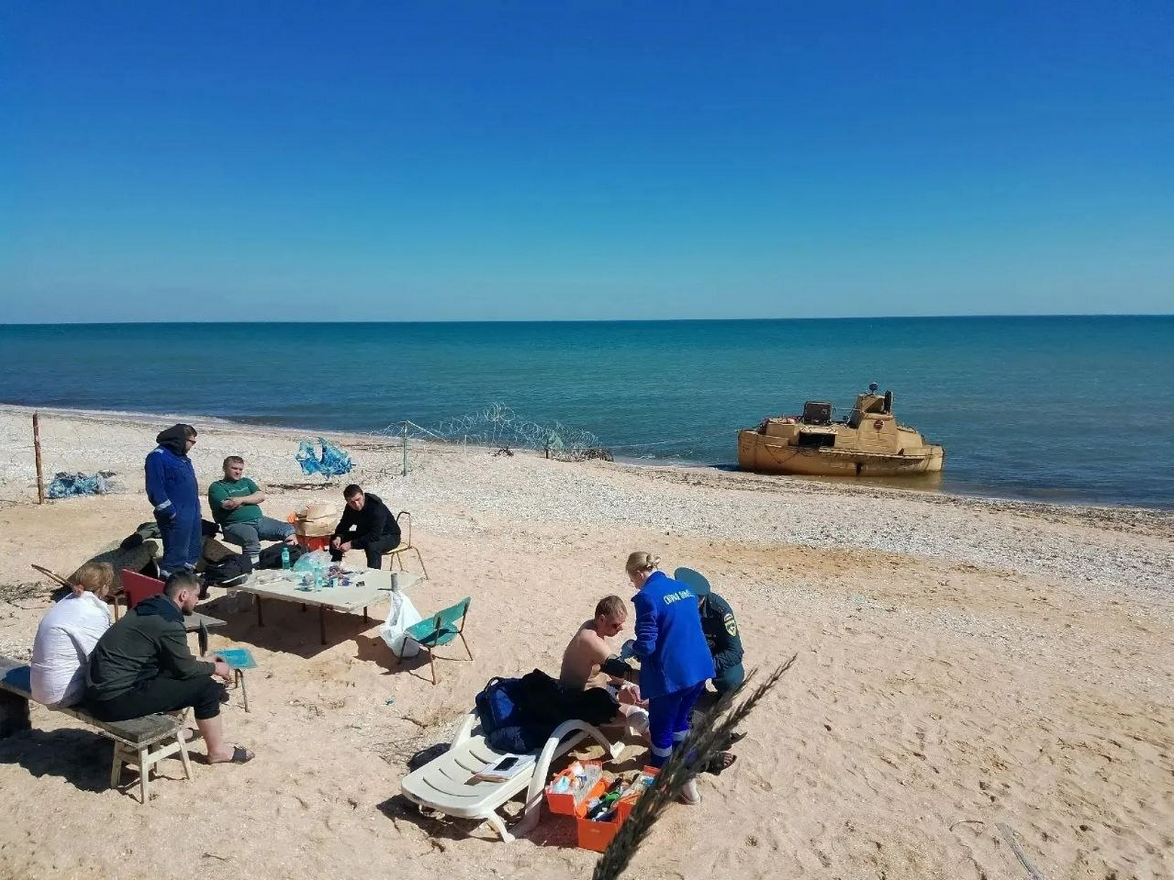 В Азовському морі затонуло судно з росіянами на борту_1