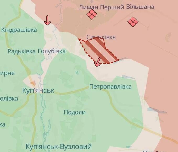 Зміна карти фронту: DeepState фіксує просування ворога біля Костянтинівки та Куп’янська_3