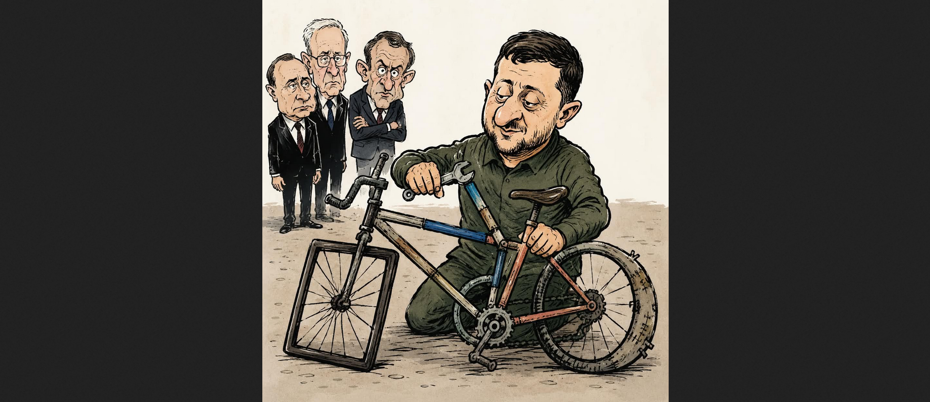 Зеленський винайшов велосипед