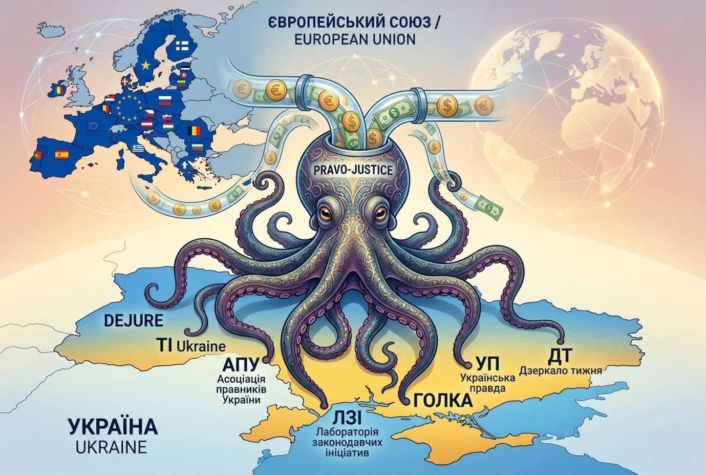 Грантовий картель під прикриттям правосуддя: хто освоїв 30 мільйонів євро