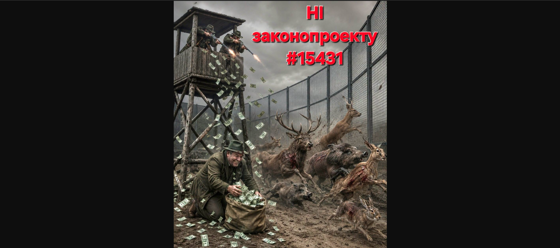 Убивство тварин коштом платників податків: мисливці вимагають державної підтримки