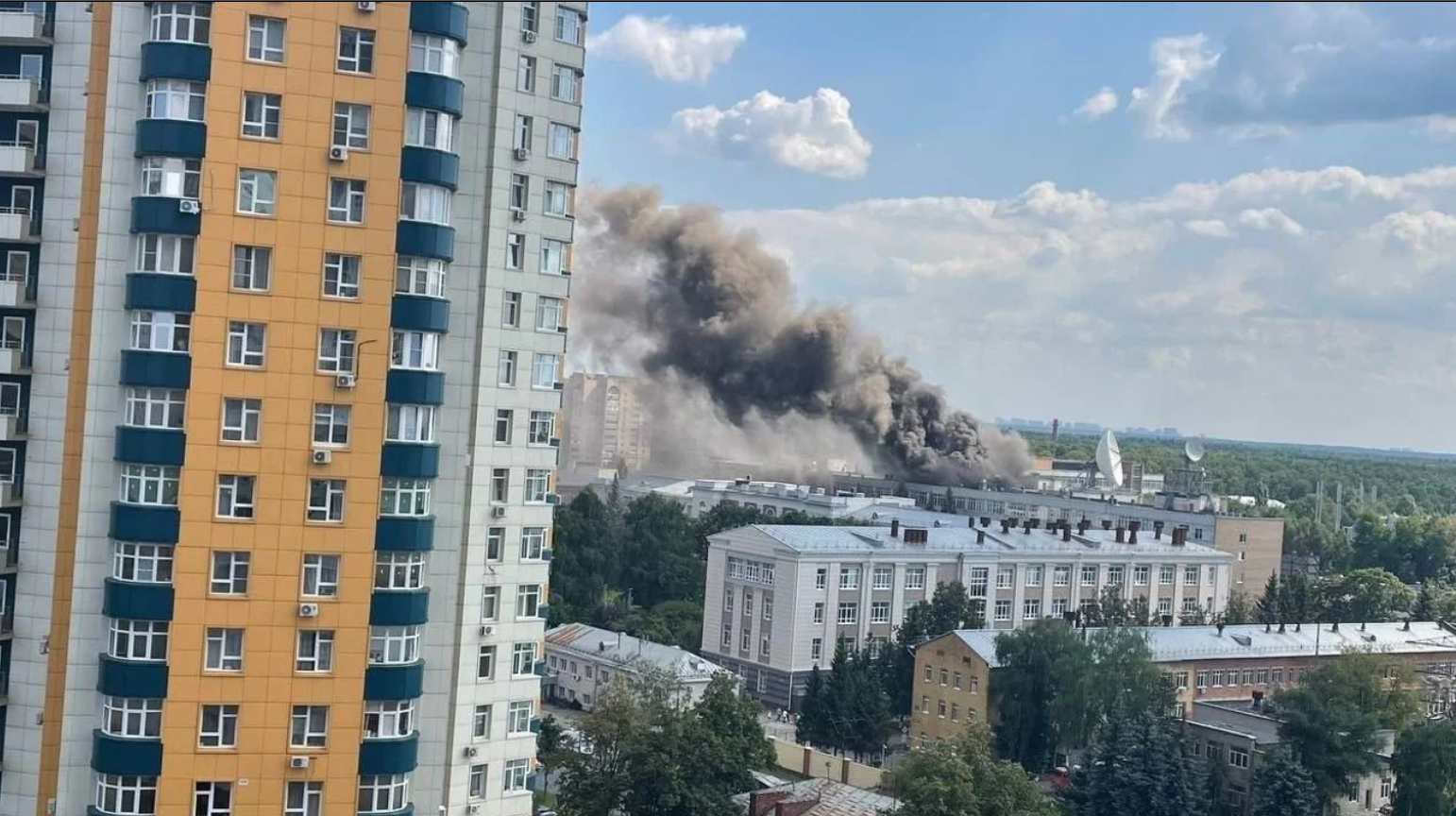 Під Москвою загорівся інститут «Роскосмосу»