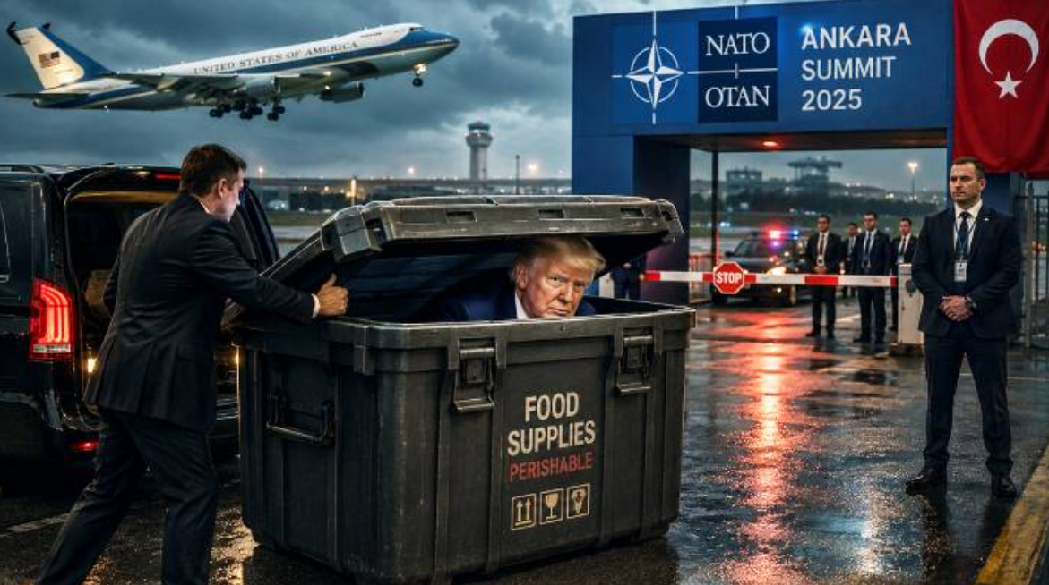 Втеча, як у кіно: Трамп залишив саміт НАТО в Анкарі в контейнері для їжі