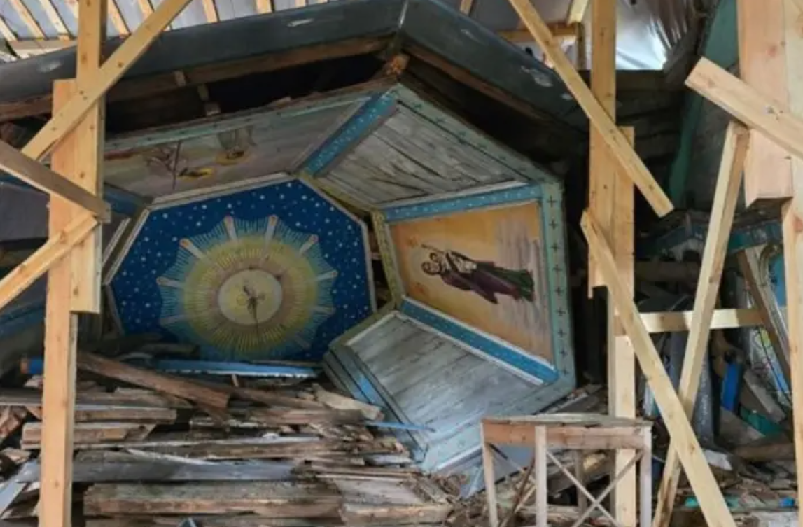 російський дрон влучив у монастир УПЦ (РПЦ ФСБ) на Херсонщині